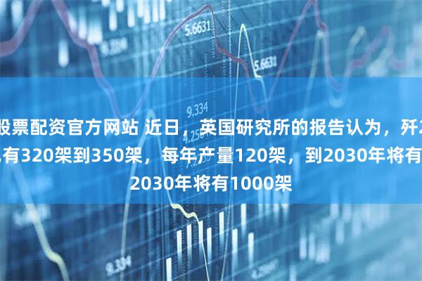 股票配资官方网站 近日，英国研究所的报告认为，歼20现在已有320架到350架，每年产量120架，到2030年将有1000架